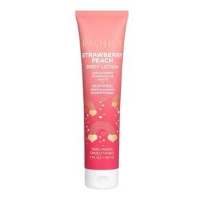🦋3/$25 Pacifica Strawberry Peach Hydrating Body Cream 5 fl oz.